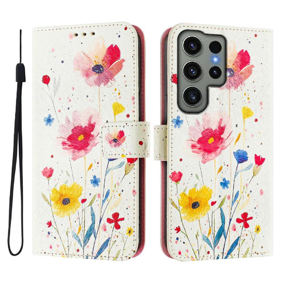 (C5 ) Case For Samsung Galaxy S23 Ultra 5G Pattern Flip Cover Wallet Pu Leather With Credit Slot 764563648511