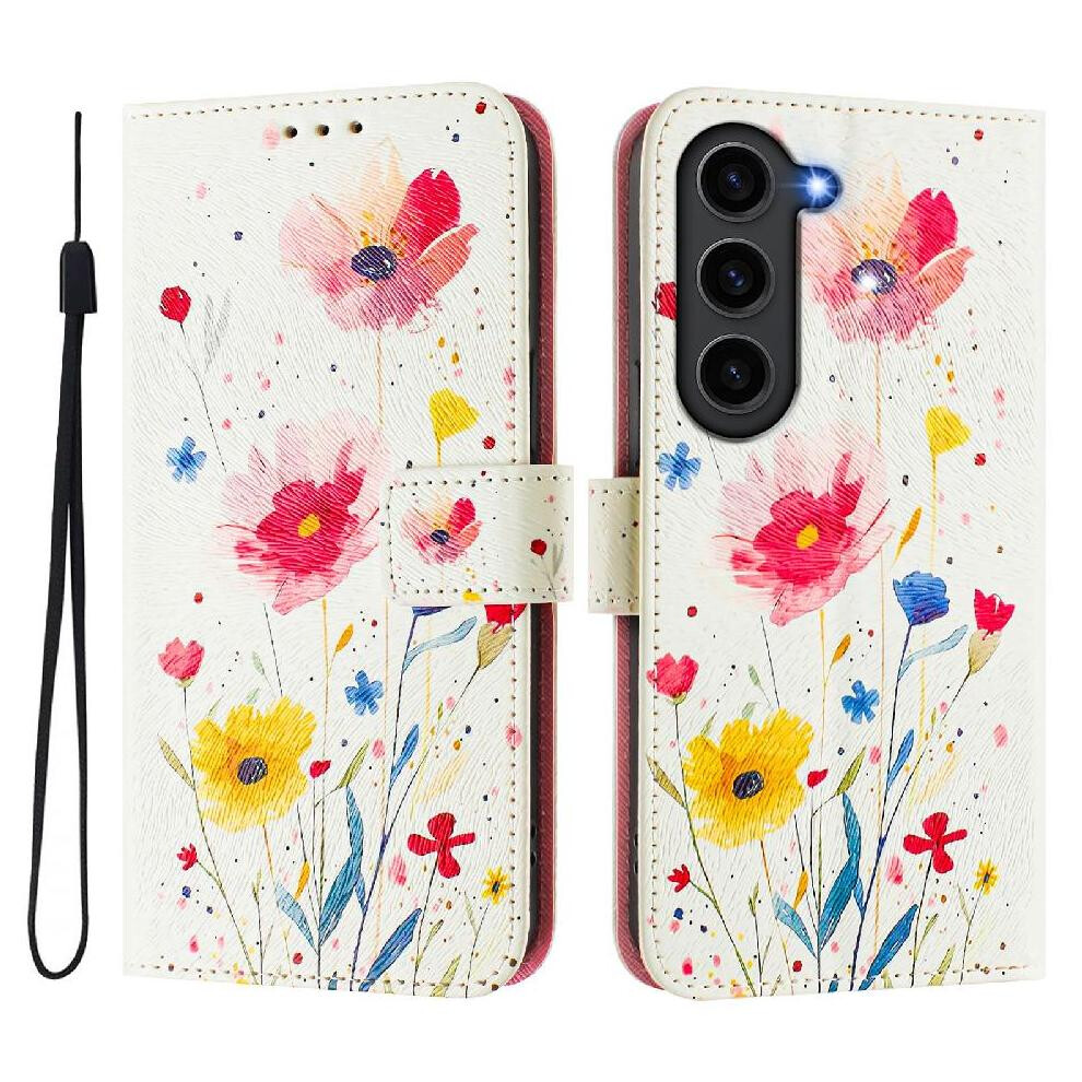 (C5 ) Case For Samsung Galaxy S23 Fe 5G Wallet Pu Leather Pattern Flip Cover With Credit Slot 764563648573