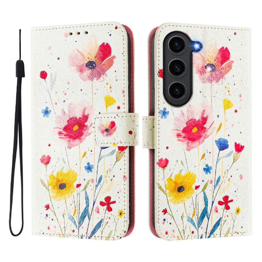 (C5 ) Case For Samsung Galaxy S23 Plus 5G Pattern Flip Cover Pu Leather With Credit Slot Wallet 764563648634