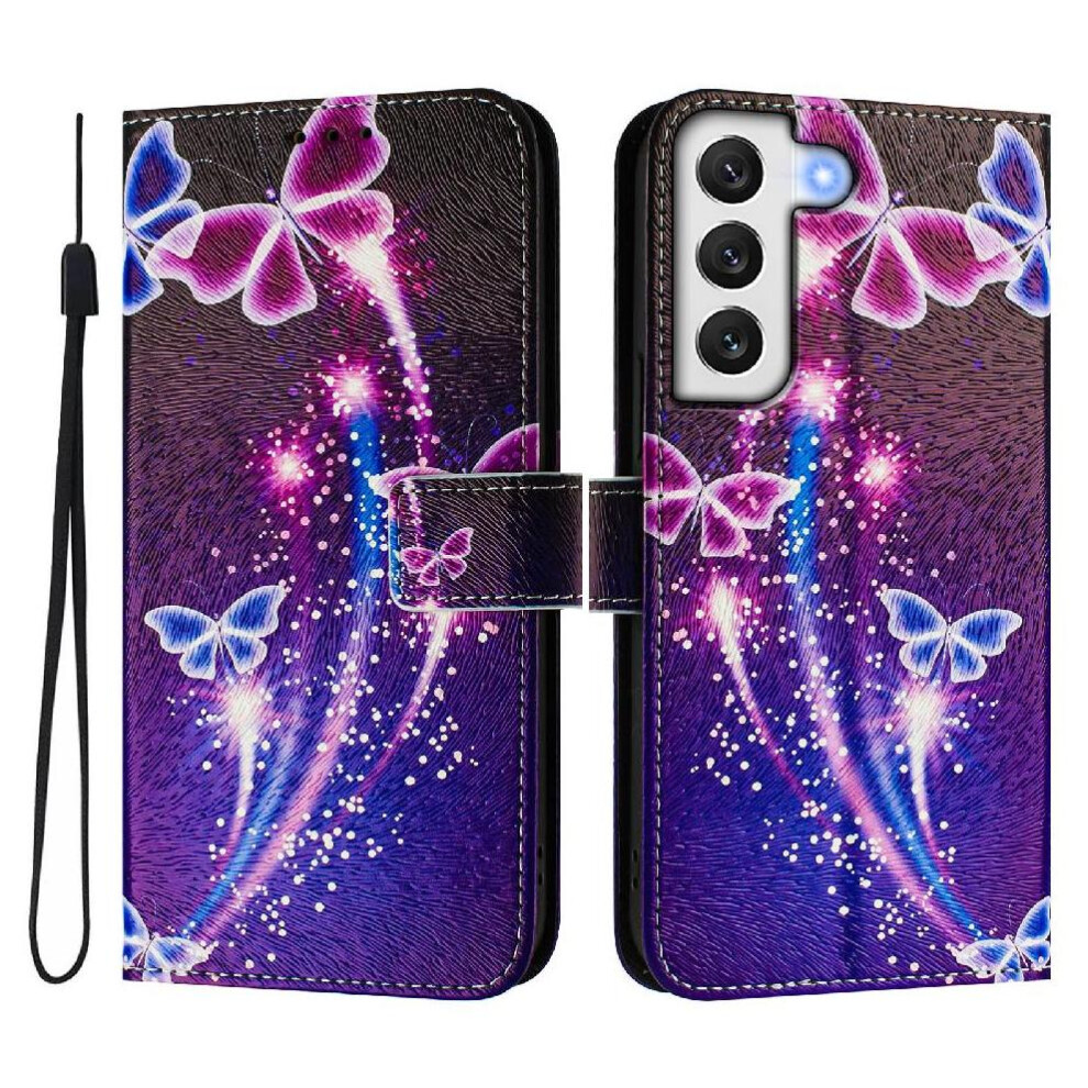 (C1 ) Case For Samsung Galaxy S22 Plus 5G Pu Leather With Credit Slot Wallet Pattern Flip Cover 764563648771