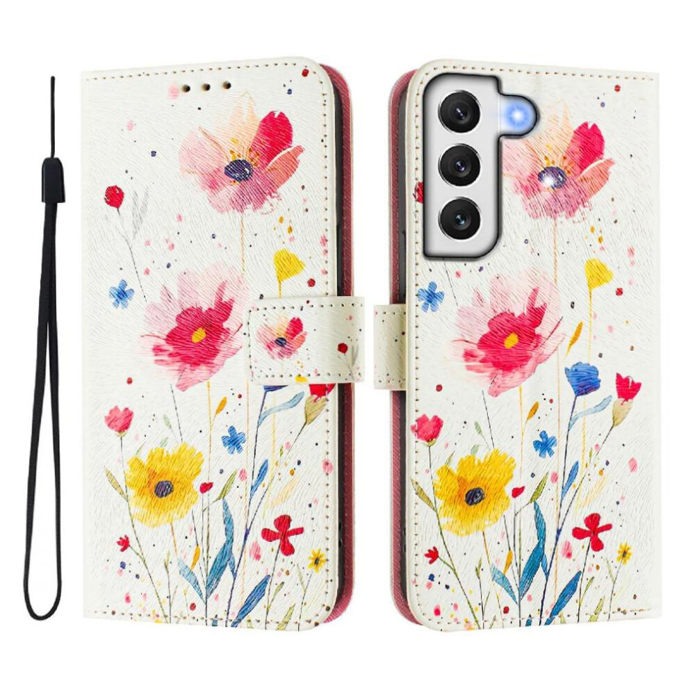 Gangxun (C5 ) Case For Samsung Galaxy S22 5G Pattern Flip Cover With Credit Slot Wallet Pu Leather