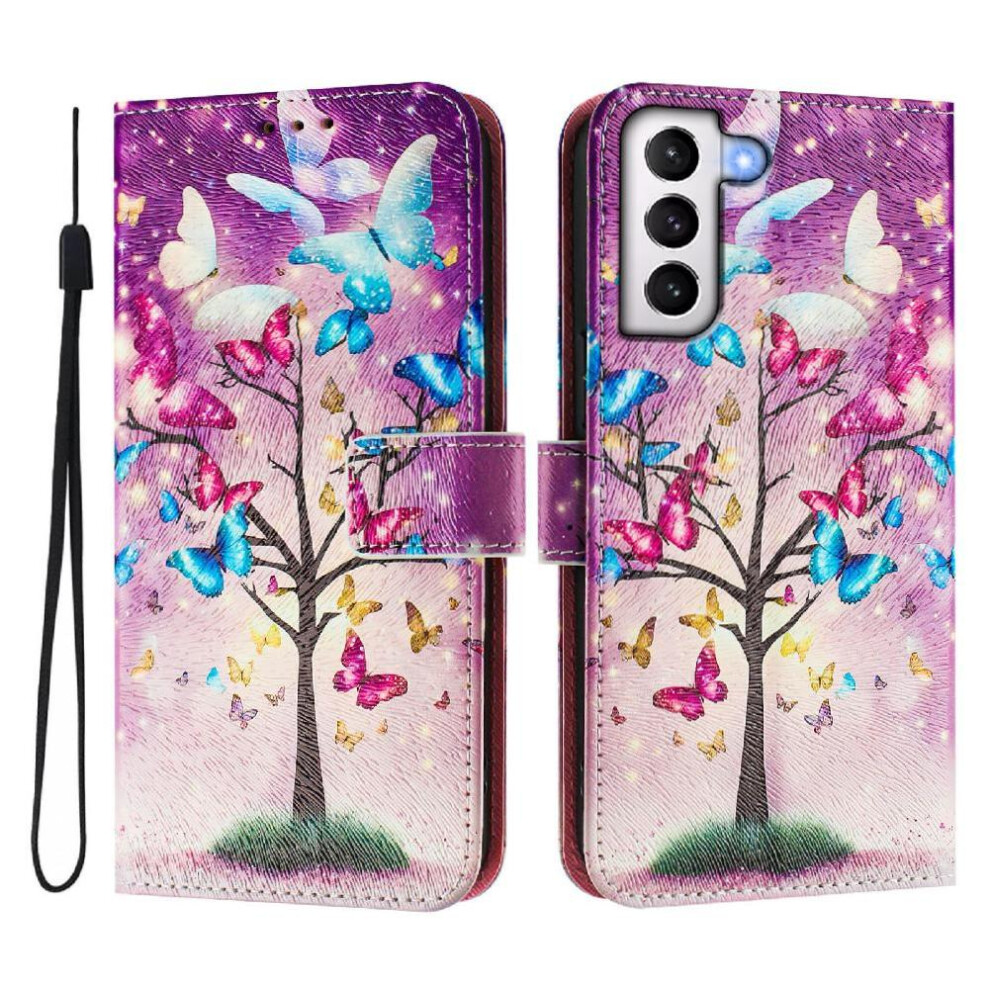 (C2) Case For Samsung Galaxy S21 Plus 5G Pu Leather Wallet Pattern Flip Cover With Credit Slot 764563649020