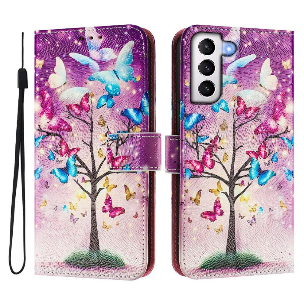 (C2) Case For Samsung Galaxy S21 5G Wallet Pattern Flip Cover With Credit Slot Pu Leather 764563649082