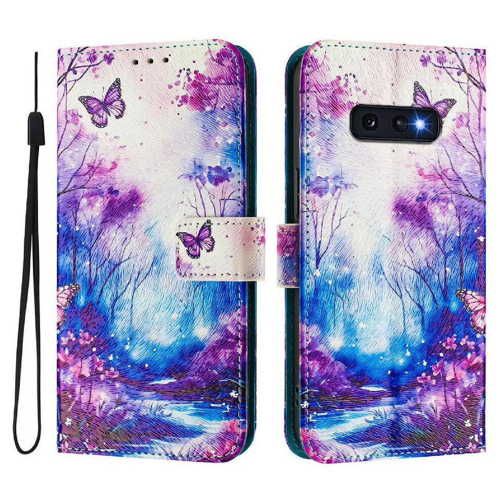 (C3 ) Case For Samsung Galaxy S10e Pattern Flip Cover Wallet Pu Leather With Credit Slot 764563649396