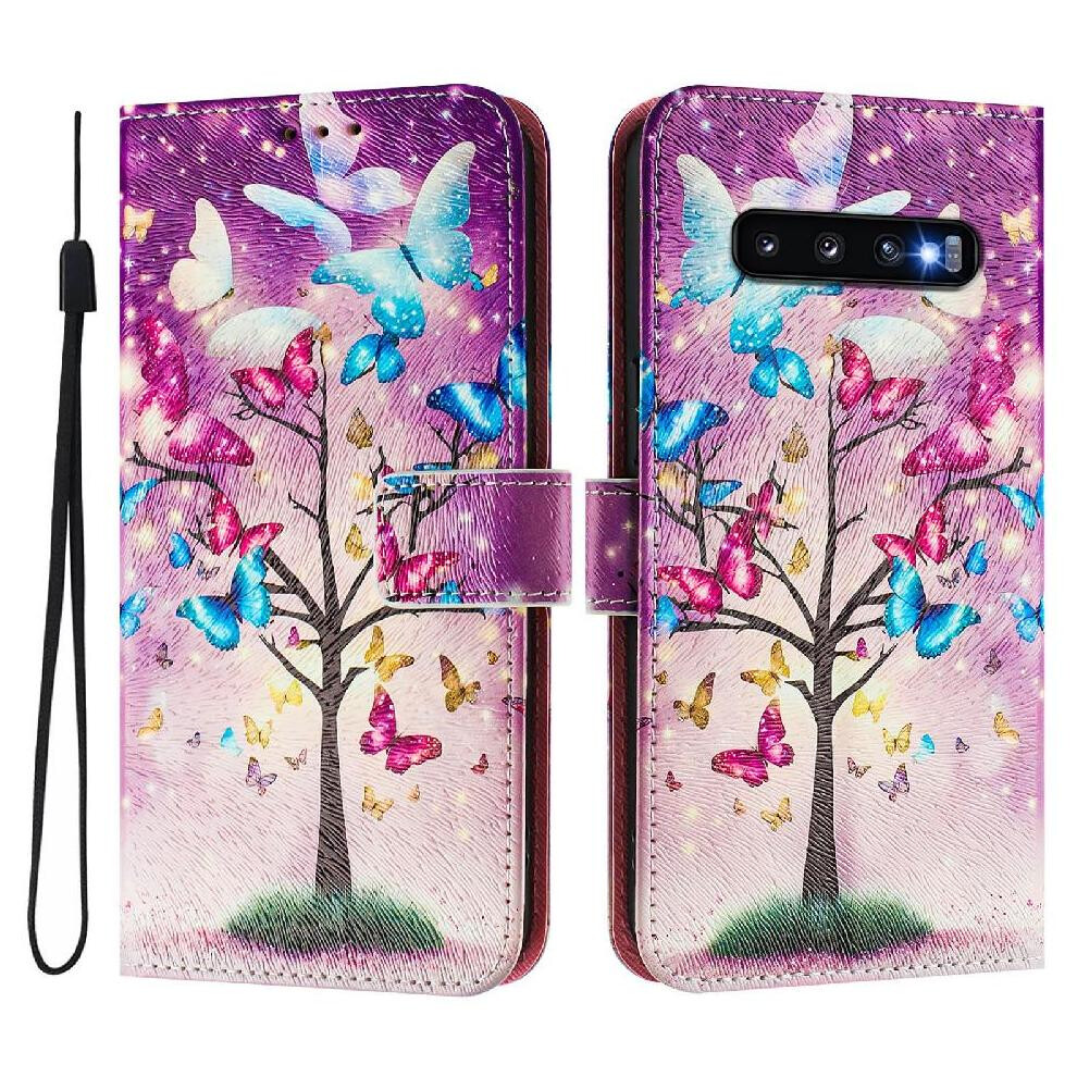 (C2) Case For Samsung Galaxy S10 Wallet Pattern Flip Cover With Credit Slot Pu Leather 764563649501