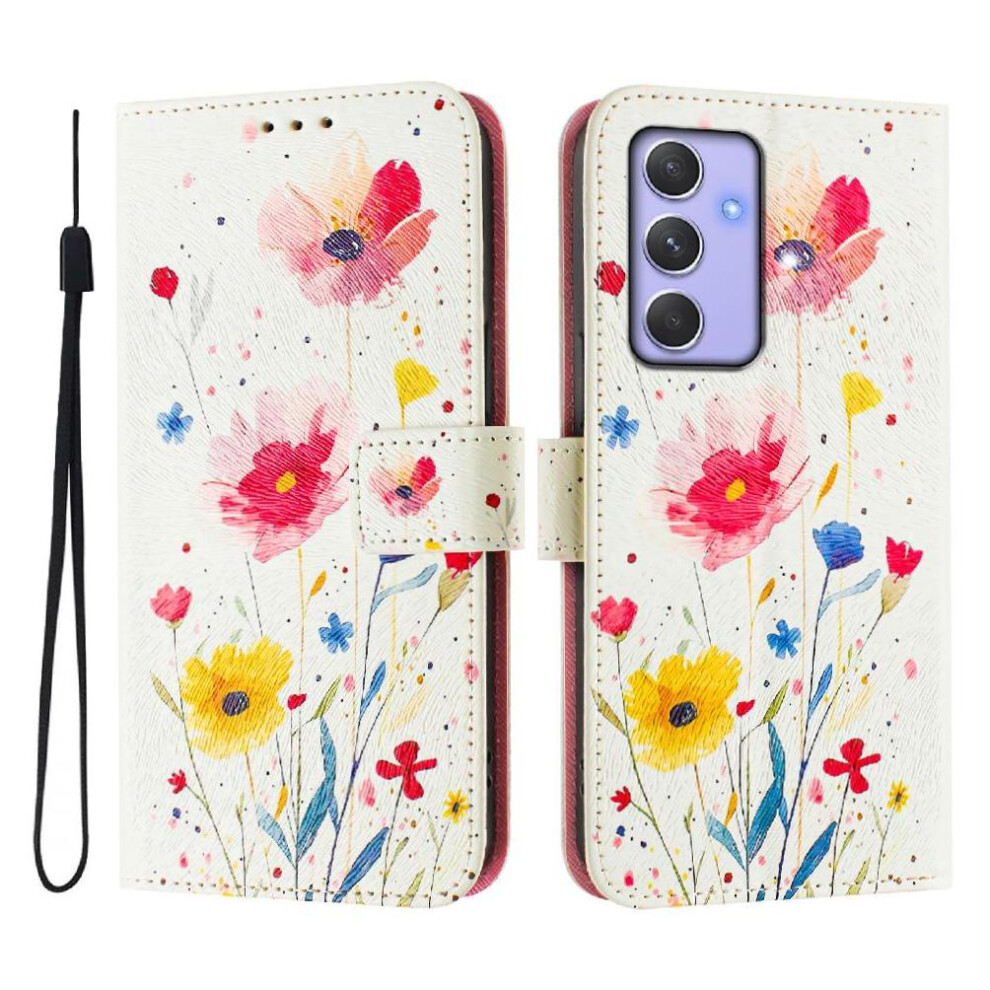 (C5 ) Case For Samsung Galaxy A54 5G Pu Leather Pattern Flip Cover Wallet With Credit Slot 764563649655