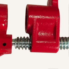 3/4in Heavy Duty Pipe Clamp Malleable Iron Water Pipe Clip for Woodworking Panel Slot Carpenter Hand Tool