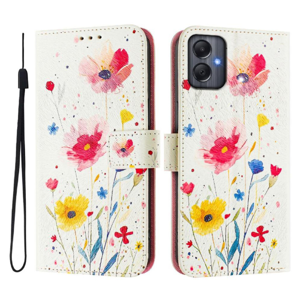 (C5 ) Case For Samsung Galaxy A05 4G Pattern Flip Cover With Credit Slot Wallet Pu Leather 764563650071