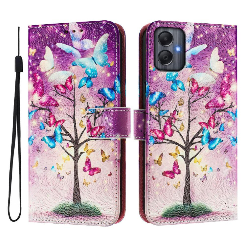 (C2) Case For Samsung Galaxy A05 4G Pattern Flip Cover With Credit Slot Wallet Pu Leather 764563650040