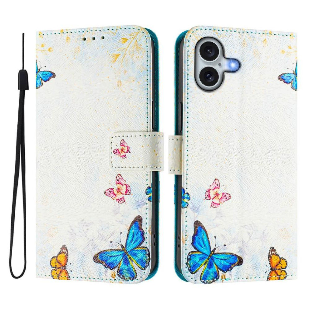 (Ohter) Case For Iphone 16 Plus Pu Leather Wallet Pattern Flip Cover With Credit Slot 764563650187