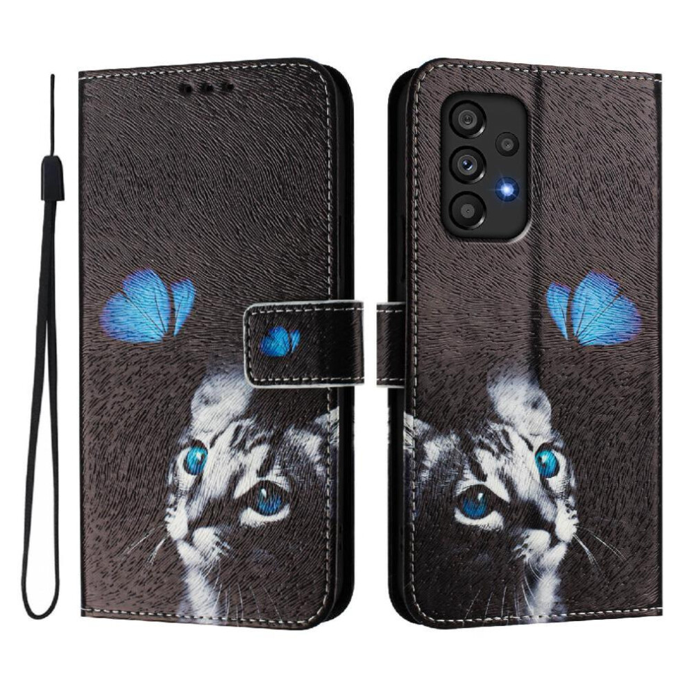 (Ohter) Case For Samsung Galaxy A53 5G Flip Pu Leather With Credit Slot Pattern Wallet Cover Card Holder 764563650484