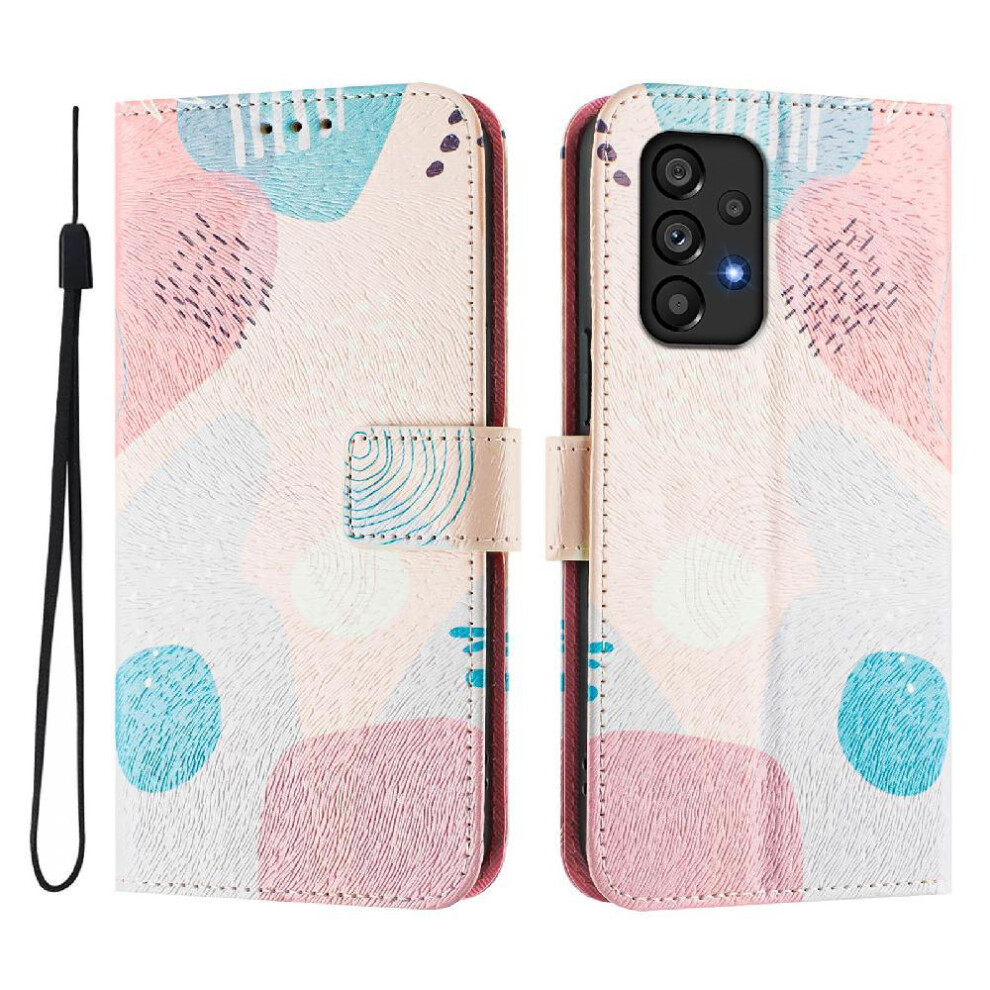 (C5 ) Case For Samsung Galaxy A53 5G Flip Pu Leather With Credit Slot Pattern Wallet Cover Card Holder 764563650491