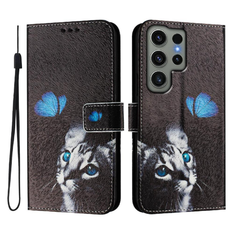 (Ohter) Case For Samsung Galaxy S23 Ultra 5G Pattern Wallet Cover With Credit Slot Flip Pu Leather Card Holder 764563651023