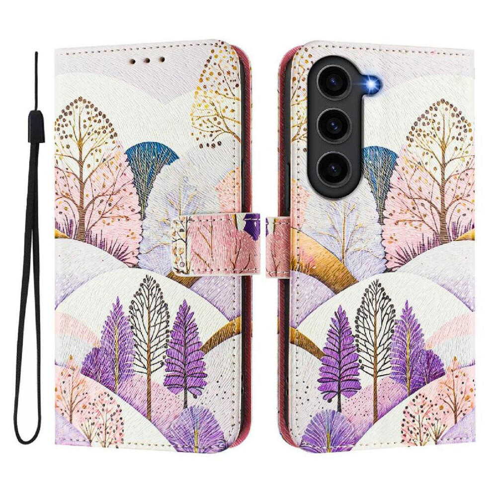 (C6) Case For Samsung Galaxy S23 Fe 5G Wallet Cover Pattern With Credit Slot Flip Pu Leather Card Holder 764563651160