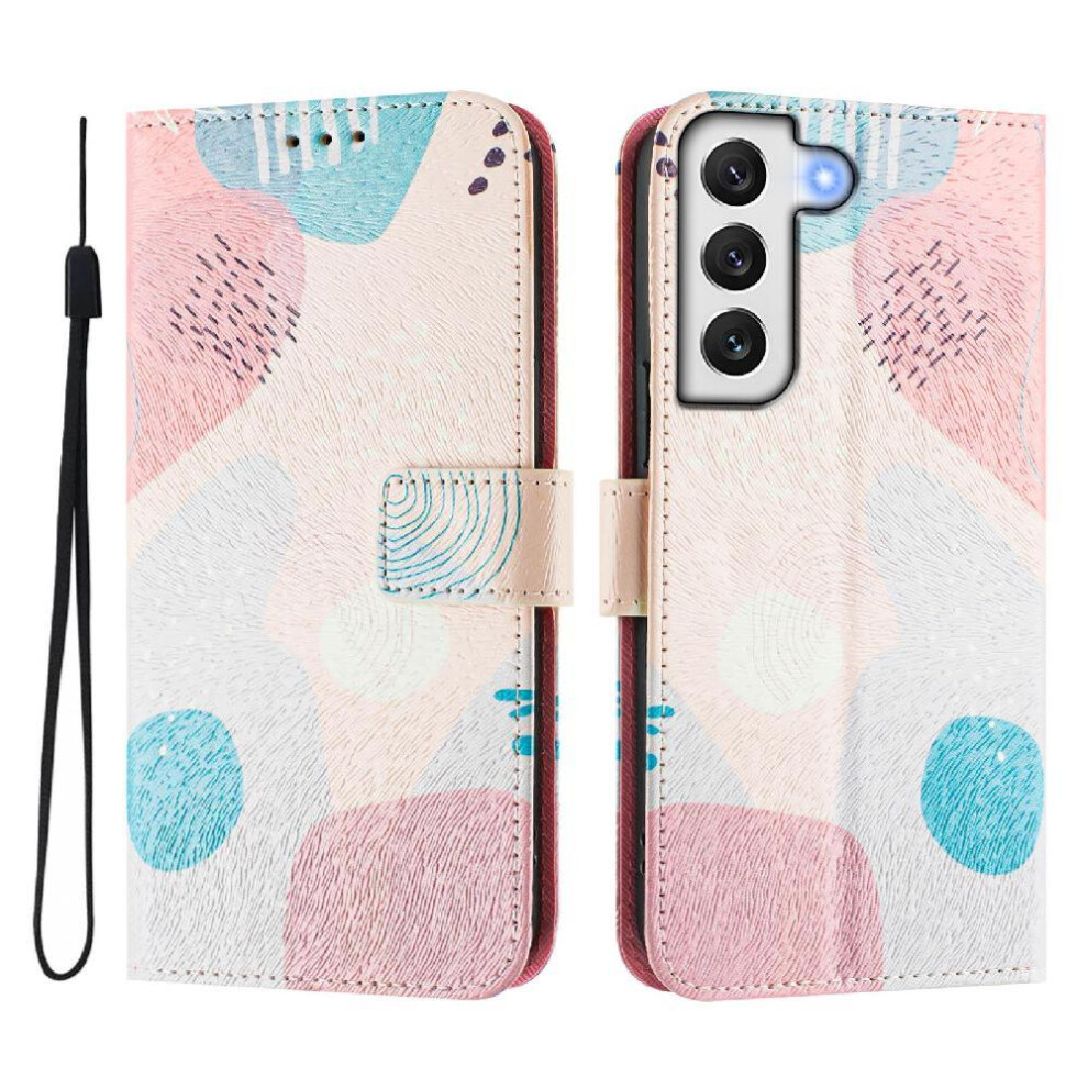 (C5 ) Case For Samsung Galaxy S22 Plus 5G Wallet Cover Card Holder Pattern With Credit Slot Flip Pu Leather 764563651337