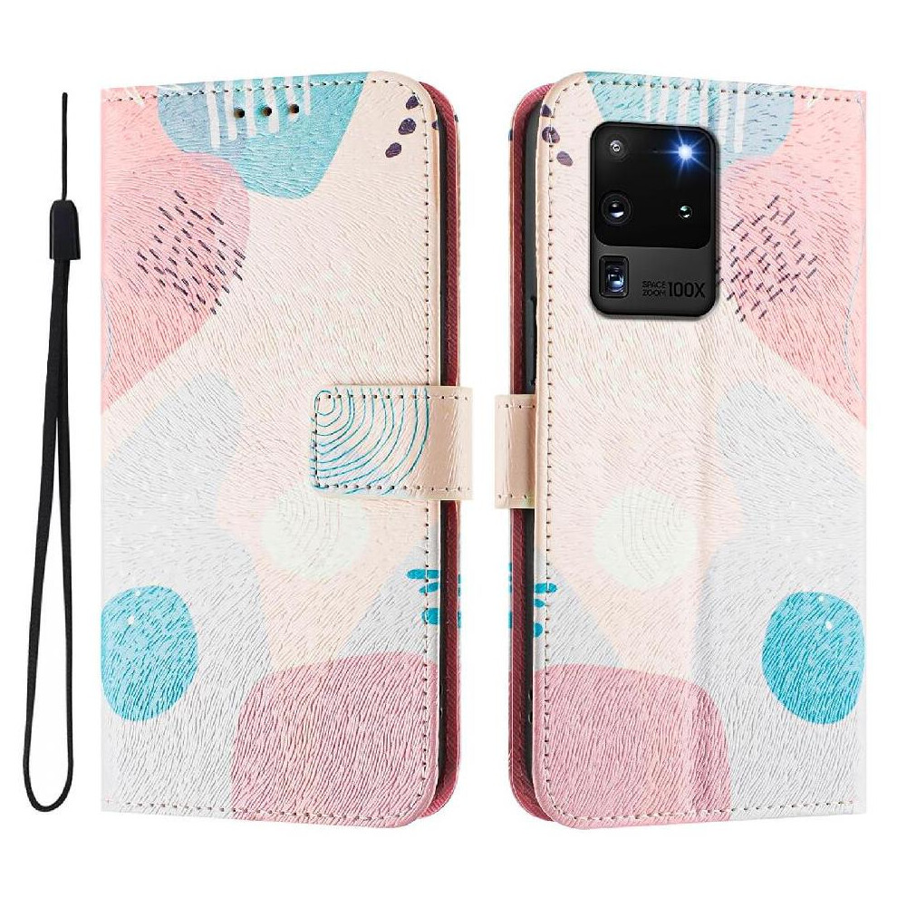 (C5 ) Case For Samsung Galaxy S20 Ultra Card Holder With Credit Slot Wallet Cover Flip Pu Leather Pattern 764563651696
