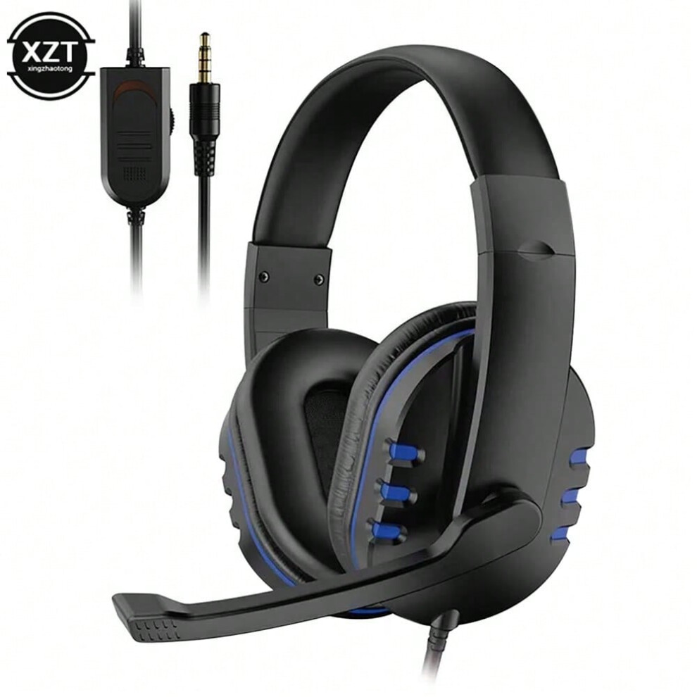 (Blue) Wired gaming Headphones Gamer Headset with Microphone For PC Computer Laptop PS4 PS5 Play Station 4 5 Nintendo Switch Tablet-image-OPC-PHP5H9N-NEW