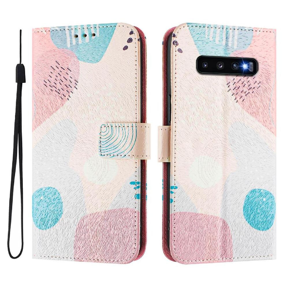 (C5 ) Case For Samsung Galaxy S10 Plus Flip Pu Leather With Credit Slot Pattern Wallet Cover Card Holder 764563651993