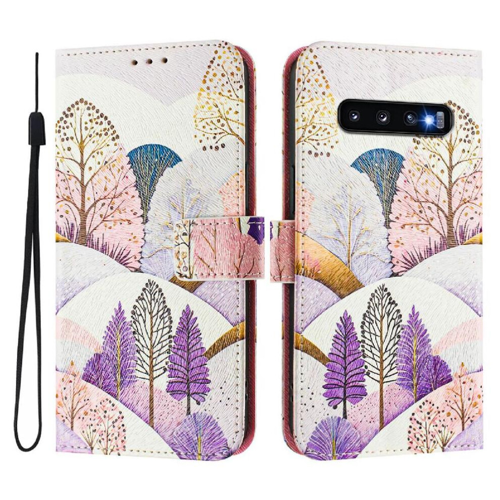 (C6) Case For Samsung Galaxy S10 With Credit Slot Card Holder Pattern Wallet Cover Flip Pu Leather 764563652068