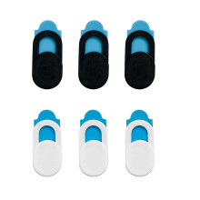 LTSVBO Webcam-afdekking, 6PCS Slim Camera Blocker Slide voor laptops, telefoons en tablets, Webcam-gegevensbescherming afdekking voor verbet