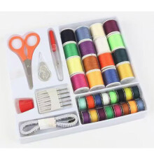 Polyester naaidraden set, 32 kleuren langdurige en veelzijdige katoenen draden voor alle naaidbehoeften, overvloedige voorziening voor quilt