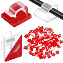 Kabelklemmen, Zelfklevende draadklemmen, Zelfklevende kabel ordentlijke haken, Kabel-organisator-houder, Buitenlicht draadklemmen voor kabel
