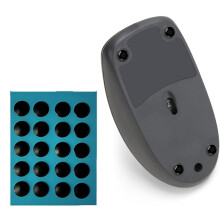FWORUAIS 20 PCS Muis Voeten Skates Ronde Pads Universele 6mm gladde Muis Glijden Boden Punkt Sticker Zelfklevende Verschleißbeständige gebog