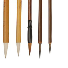 FWORUAIS 5 PCS Kalligrafie Pinsel, Pinsel Set Beginners, Uitstekende Chinese Kalligrafie Pinsel, Inkt Schilderij Schrijven Kunst Tekenen