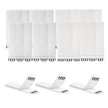 Lijmstof Afbeelding hangende strepen, 12-paar (24 strepen) Groot Afbeelding hangende strepen Heavy Duty, 92x19mm Schadelijke dubbelzijdige h
