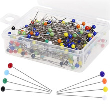 300PCS Naagstift, 32mm lange dikke Quilting Pins, perfect voor Dressmaking, Naaien, Handwerk (100pcs Multicolor Wit Zwart)