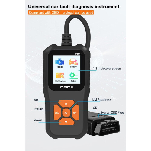 V318 OBD2 Σύστημα Διάγνωσης Βλαβών Αυτοκινήτου, Σάρωση Κώδικα Ανίχνευσης Κινητ 1