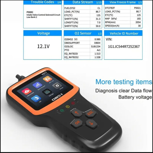 V317 OBD2 Διαγνωστικό Όργανο Βλαβών Αυτοκινήτου - Διαγραφή Κωδικού Βλάβης Οχήμ 2