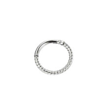 (As show, One size) Nose Rings 8mm Seamless Hinged Lip Clicker Tragus Helix Daith Ring 16G Surgical Steel Piercing