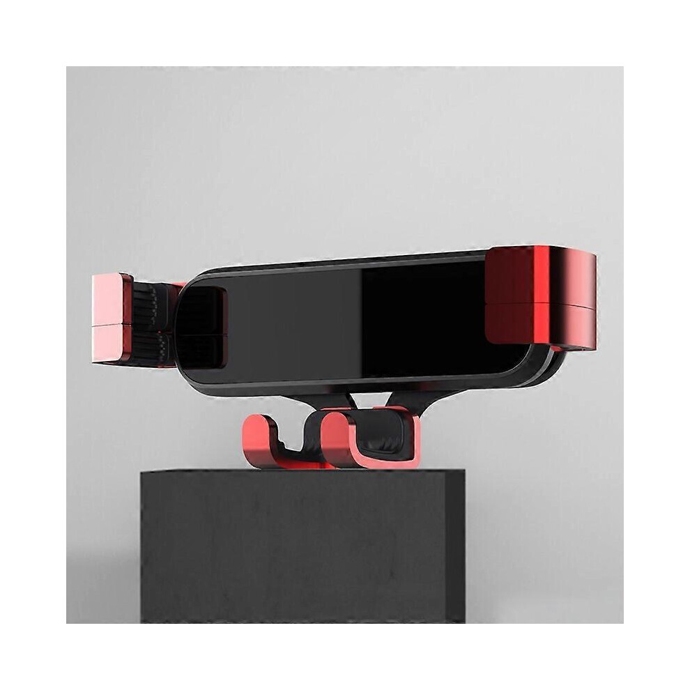 (As Show, One Size) Car Mobile Phone Navigation Bracket Mini Mobile Phone Holder Car Mount Air Vent Mount Snap-On Car Gravity Metal Plug 4704245219833