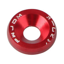 (As show, One size) Red-Car modification spacer screw license plate bracket screw decorative spacer JDM car modification spacer screw M6