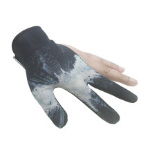 (As show, One size) 2-High elasticity non-slip wear-resistant breathable three finger billiard gloves snooker gloves table billiard gloves