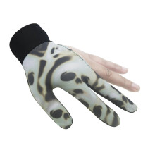 (As show, One size) 1-High elasticity non-slip wear-resistant breathable three finger billiard gloves snooker gloves table billiard gloves