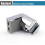 (As show, One size) Universal Adjustable Fixed Mounted Shower Head Holder Chrome ABS Bathroom Wall Connector 2