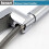 (As show, One size) Universal Adjustable Fixed Mounted Shower Head Holder Chrome ABS Bathroom Wall Connector 4