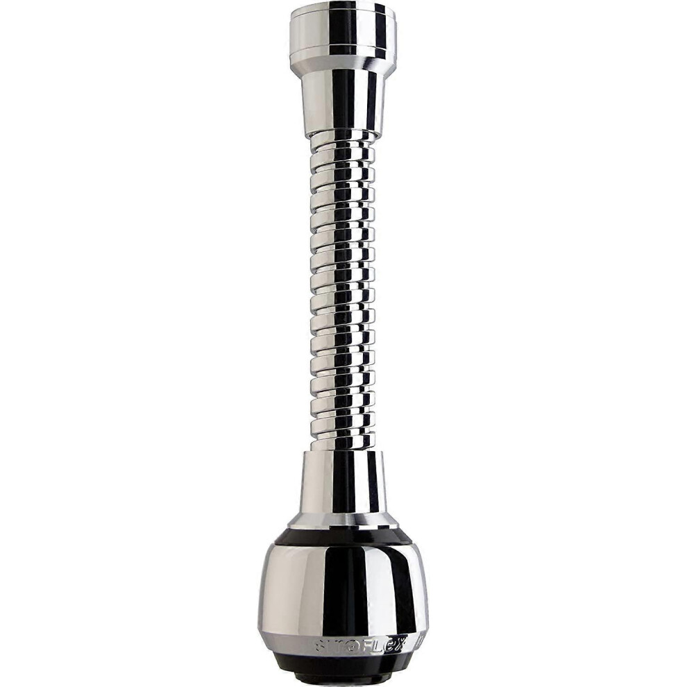 (As Show, One Size) S Flexible Brass Jet Aerator Made In Italy - Black Chrome Spray Aerator - Kitchen Tap Aerator - Kitchen Taps 4704245274801