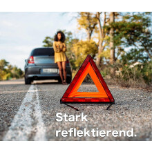 (As show, One size) Red warning triangle, Auto Homologation of the vehicle, in a storage box in the event of an accident or breakdown