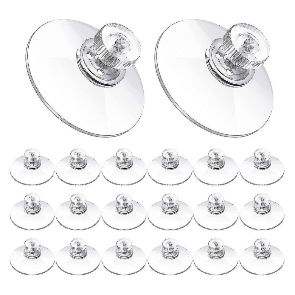 20 Pcs Suction Cup Plastic Suction Pads 40Mm Clear Pvc Sucker Pads Strong Adhesive Suction Holder W 9192440973967