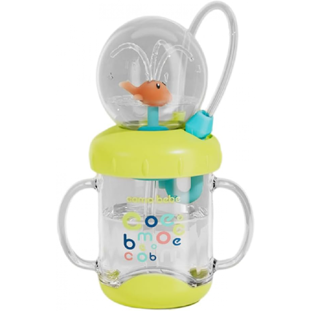 Drinking Cup With Whale Squirt, Weighted Sippy Cups With Adjustable Straps