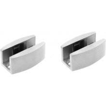 Floor Guide Compatible with Sliding Shower Doors, Brushed Nickel Finish Stainless Steel Adjustable Design Compatible with Easy Installation
