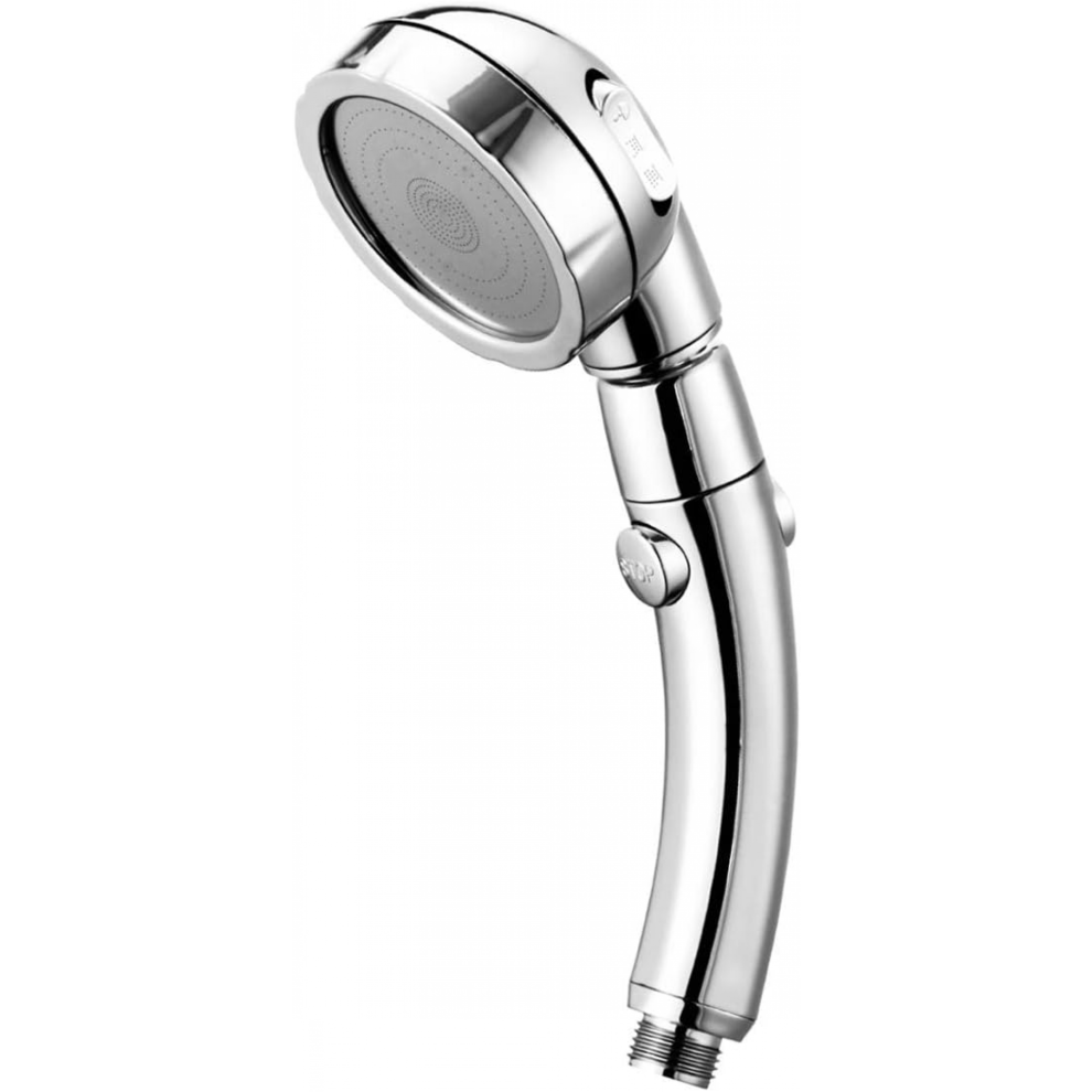 High Pressure Shower Head Hand Shower 3 Modes On/Off Switch Water Saving With Hose 9192440975275
