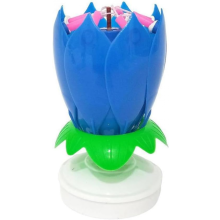 Musical Flower Cake Candles Double Rotating Musical Candles Opens Spins And Plays Cake Decoration Compatible with Birthday Party