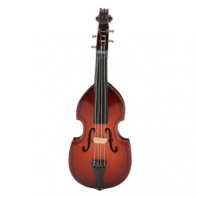 Resin Miniature Double Bass Shaped Lapel Brooch Pin Elegant Mini Musical Instrument Brooch for Music Lover