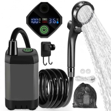 Tragbare Camping Dusche 6000mAh Wiederaufladbare Elektrische Outdoor Waschen Reinigung