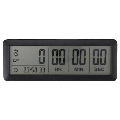 999 Tage Countdown-Uhr Timer Kompatibel Graduation Lab Küche (schwarz)