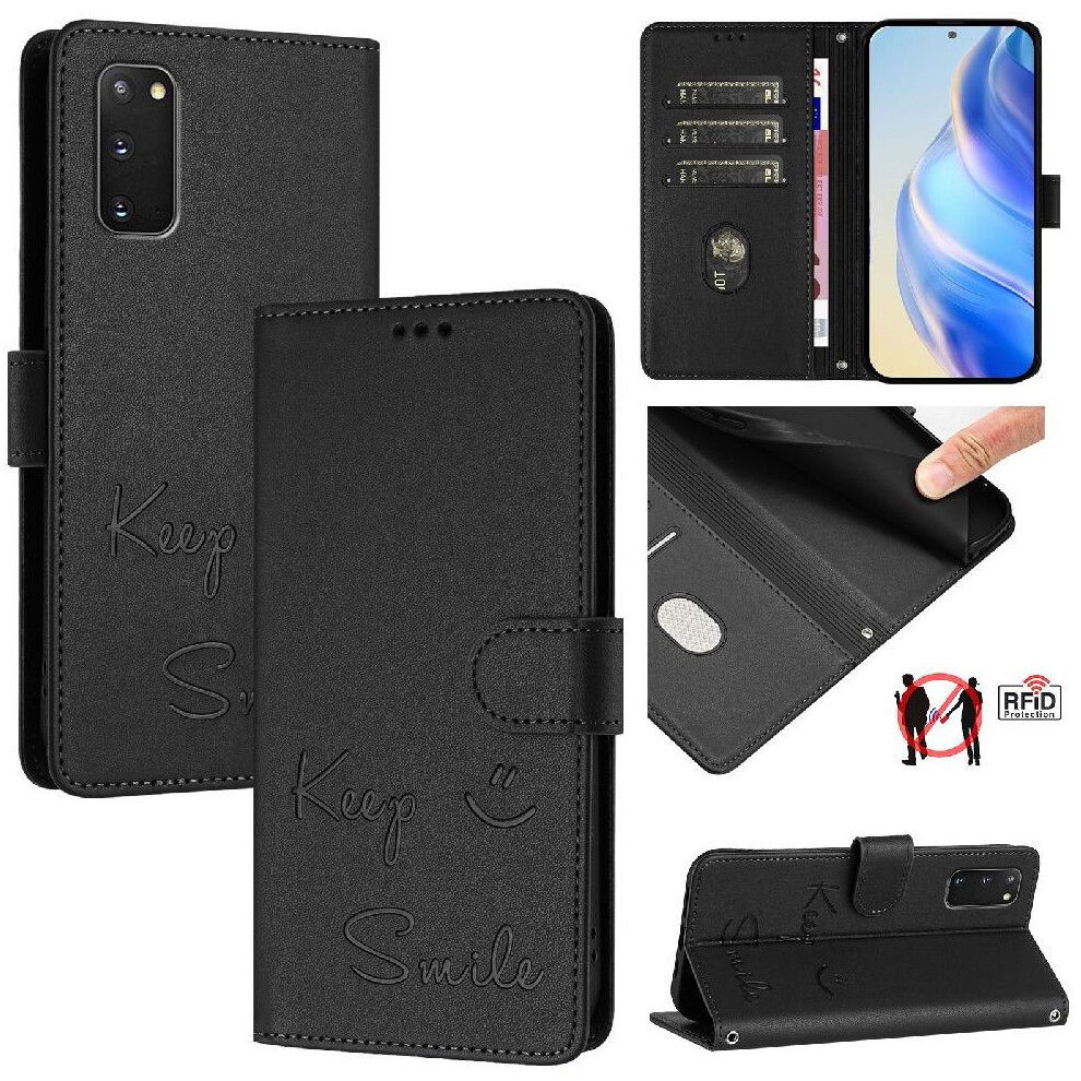 (Black) Case For Samsung Galaxy S20 Fe 4G/5G Flip Cover Pu Leather Card Holder Wallet Rfid Blocking Black 764563655281